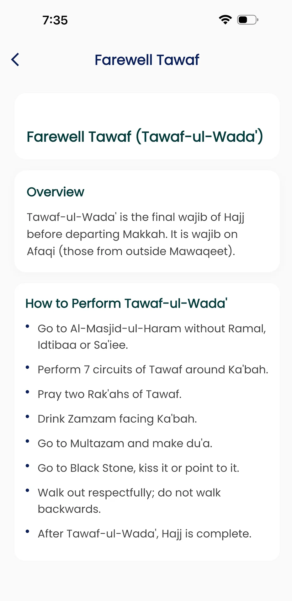 Farewell Tawaf